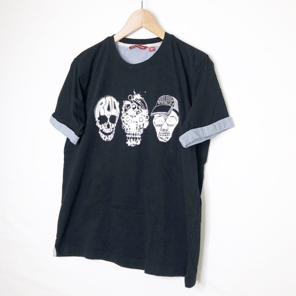 John Players Black graphic print T-shirt - Picture 3 of 9